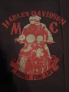 Vintage Worth Harley Davidson Kansas City tshirt BROWN- XL